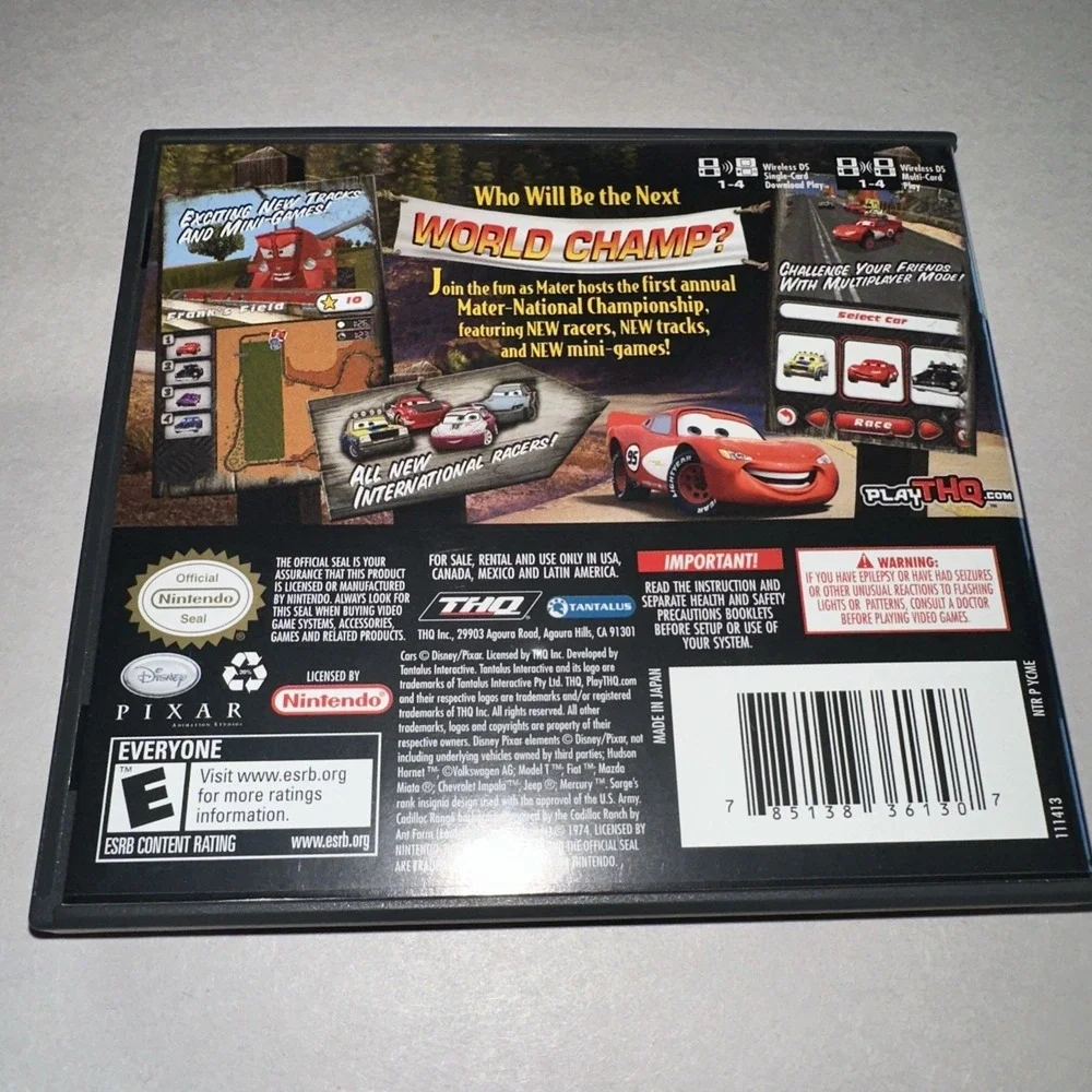 Disney Pixar Cars Mater National Championship (Nintendo DS, 2006) CIB Complete